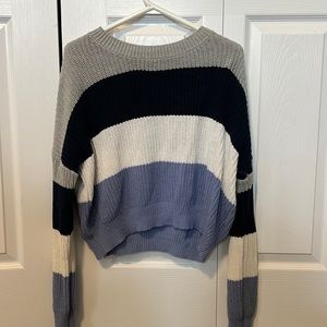 Blue notes knitted sweater